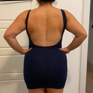 Navy short dress